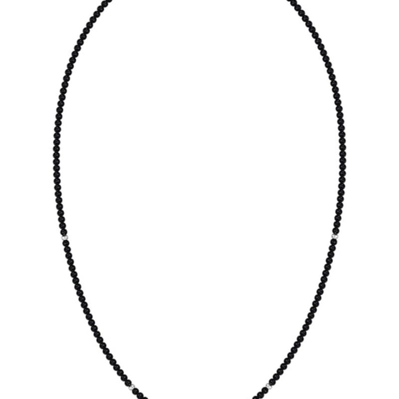 LUNNE Silver 925 Midnight Black Onyx Necklace #LSN73