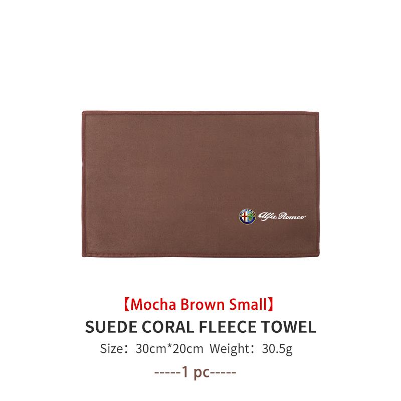 Car Wiping Drying Cloth Towel Absorbent Microfiber Towel For Alfa Romeo 159 Giulietta Giulia 147 Mito 156 159 166 GT Stelvio
