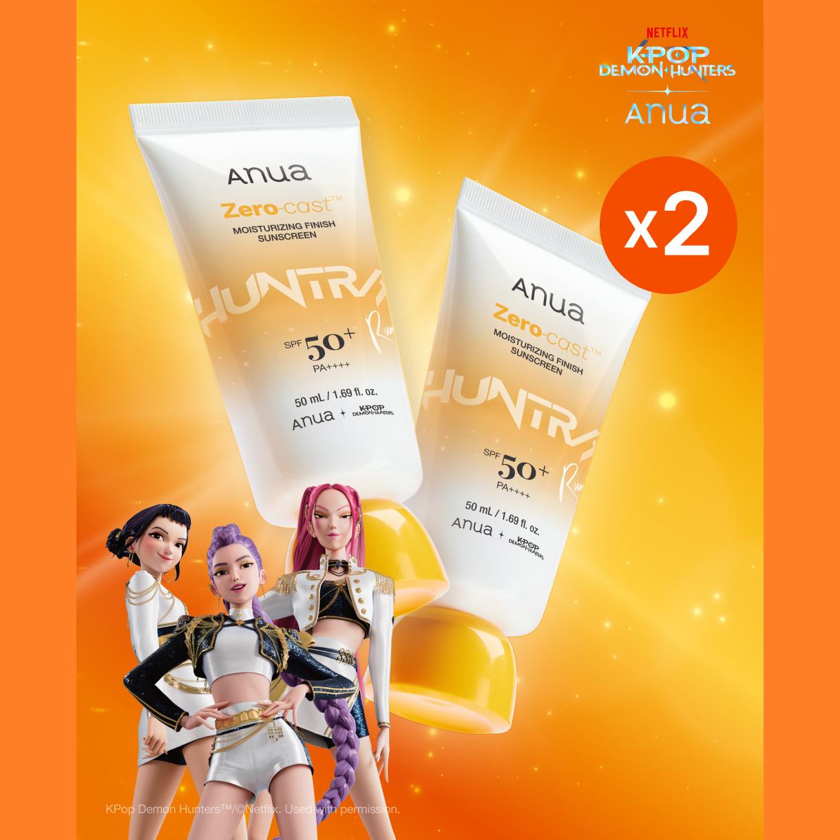 ANUA Zero Cast Moisture Sunscreen SPF50+ PA++++ 1+1 KPOP DEMON HUNTERS Limited Edition