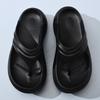 Thick Bottom Heightening Flip-flops Women's Summer Outer Wear Eva Home Indoor Outdoor Beach Cool Slippers