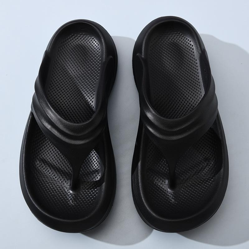 Thick Bottom Heightening Flip-flops Women's Summer Outer Wear Eva Home Indoor Outdoor Beach Cool Slippers