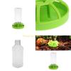KX4B Reptiles Feeder Bowl Amphibians Drinker Bowl Reptiles Feeding Basin Plastic Bowl Anti-slip Bottom for Chameleon Iguana