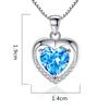 925 Sterling Silver  New Women's Fashion Jewelry High Quality Crystal Zircon Hollow Heart Pendant Necklace Length 45CM