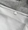 Women's Oversize Milk Apricot Zipper Hoodie - Heavyweight Fish Scale Cardigan for Early Autumn