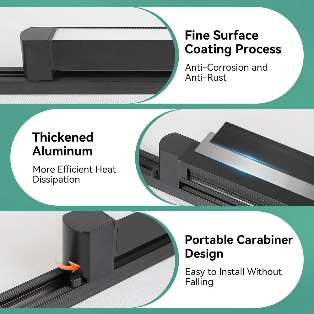 COB Rail Spotlight Living Room Bedroom Decor Lighting Fixture LED Track Light Aluminum Linear Track Ceiling Lamp