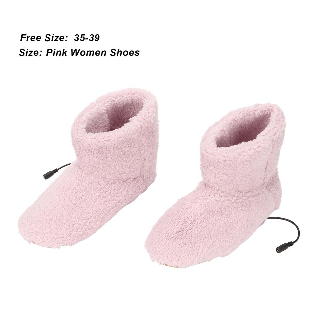 Beheizter Fußwärmer USB-Aufladung Weiche Entspannende Elektrische Plüsch-Wärmeschuhe für den Kalten Winter