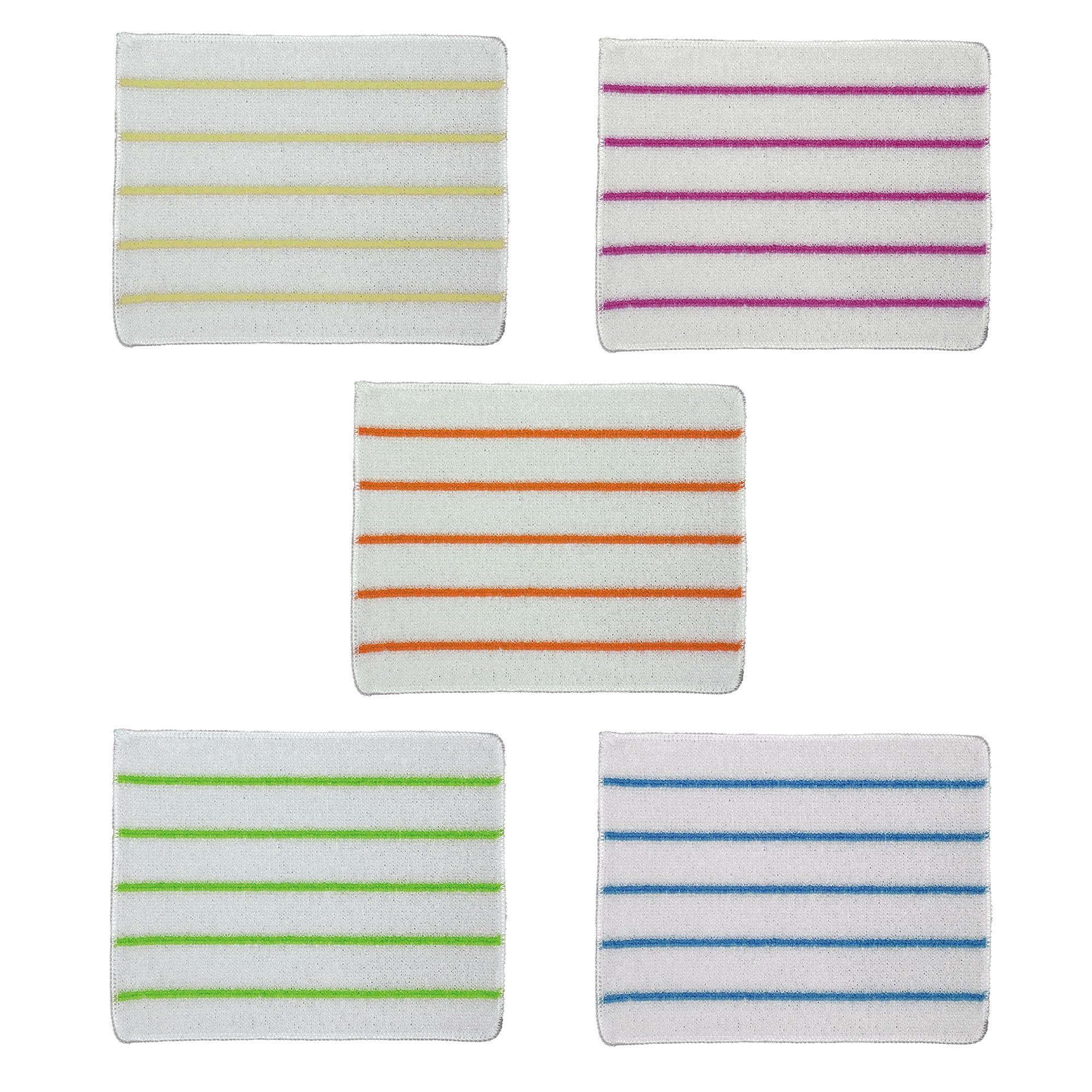 

Тонкая ткань из бамбукового волокна, устойчивая к запахам, для кухонных салфеток, масляных пятен, пыли и воды (18 x 23 см, Набор из 5 цветов) ФИН-1134