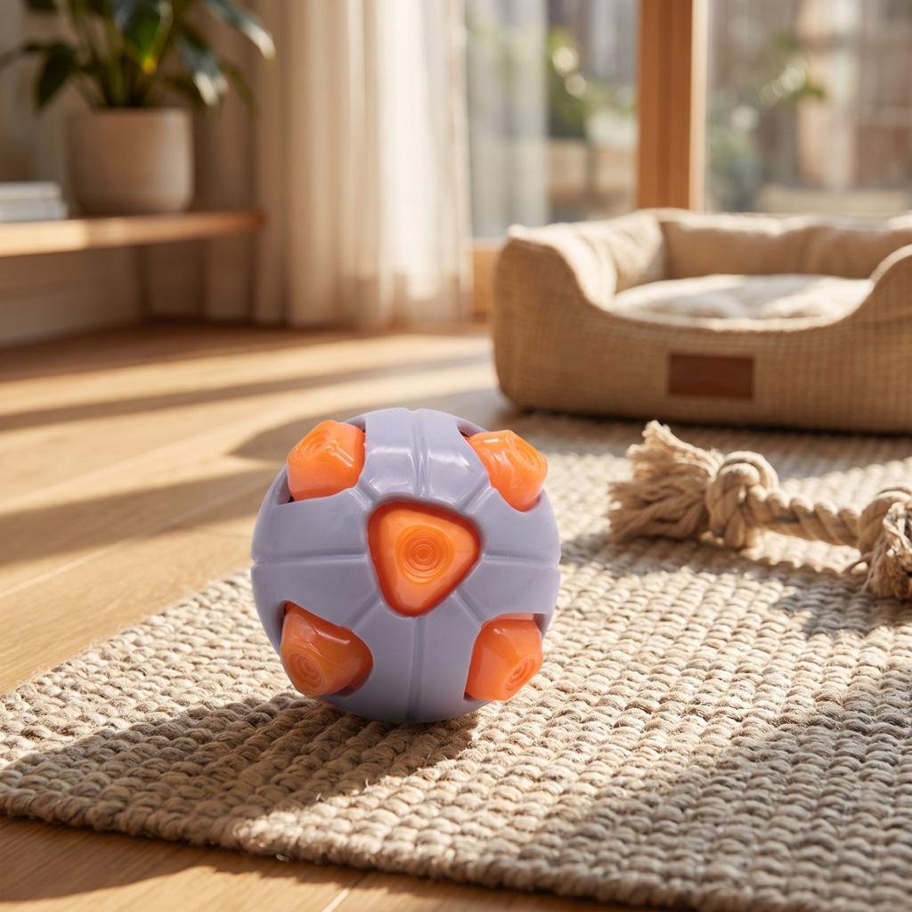 Squeaky Dog Ball Toy for Puppy Teething, Interactive Ball for Dogs and Play