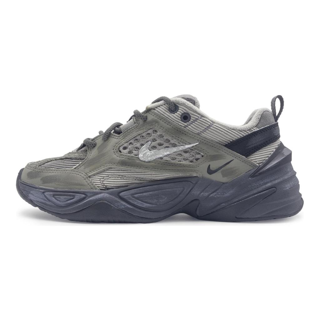 Nike M2K Tekno Abrasion Resistant, Balance, Lightweight, Height Increasing Low top Chunky Sneakers Unisex Gray BV0074-001(Team322-)