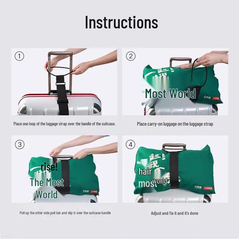 Travel Elastic Luggage Straps for Suitcases & Handbags