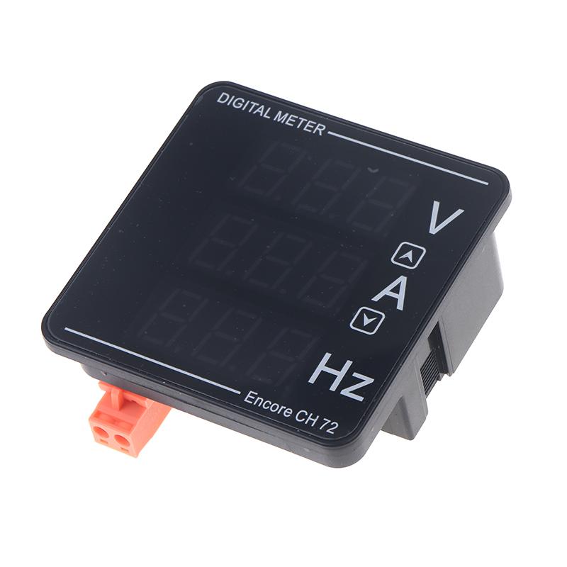 Digital Voltage Current Meter Panel Voltmeter Ammeter Frequency Meter Led Display Ac50-500V 1-120A Embedded Installation