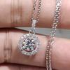 Xiaomi Huitan Classic Round CZ Pendant Necklace for Women Simple and Luxury Female Accessories Wedding Party Temperament Jewelry