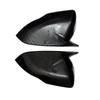 For Kia Carnival   ABS Carbon/ Black Car Rearview Side Mirror Cover Wing Cap Exterior Door Housing Trim Adhesive Sticker