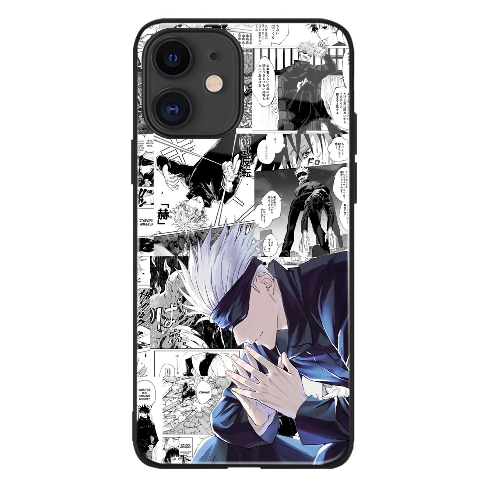

Jujutsu Kaisen Gojo Satoru Geto Anime Glossy Glass Phone Case для IPhone SE 6s 7 8 Plus X Xr Xs 11 12 13 Mini Pro Max Samsung iPhone 13 Mini&Glossy Glass Case