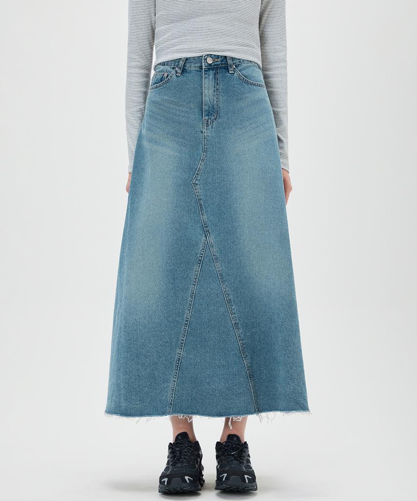 MIXXO Flare Long Denim Skirt_Miwwjg51Ms