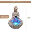 Buddha Statue Water Fountain for Living Room Home Decor Decoration Table Top Indoor Outdoor Gift Gifting Items