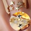 Korean-style New Star Open Ring, Sweet Starry Sky Pentagram Ring