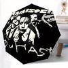 1pc Rammstein Du Hast Automatic Open/Close Cute Umbrella, Portable 3-Fold Compact Umbrella for Men & Women, Perfect Gift for Birthday131