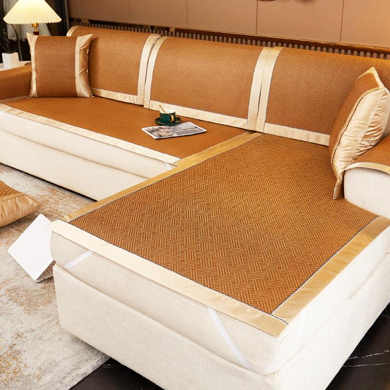 Summer Rattan Mat Sofa Cushion Universal In All Seasons  New Simple Modern Non-Slip Seat Cushion Summer Cover Towel