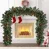 New Garland Xmas Gifts Decorative Wreaths Pine Needle Christmas Wreath Door Hanging Party Ornaments