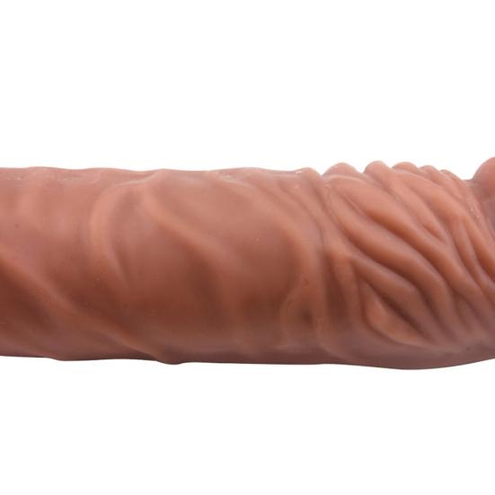 Yousheng Male Reusable Penis Sleeve Dildo Extender Enlargement Condoms Cock Delay Ring