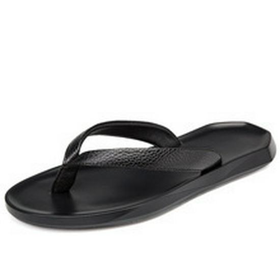 Men s Summer Breathable Cowhide Beach Sandals 39