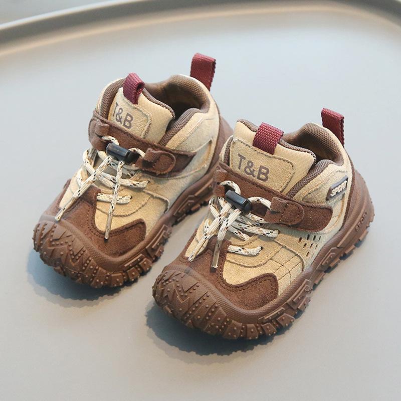 Children's Sports Shoes 2025 Spring and Autumn New Boys' Dad Shoes Running Girls' Mountaineering Shoes Soft-soled Baby Casual Shoes