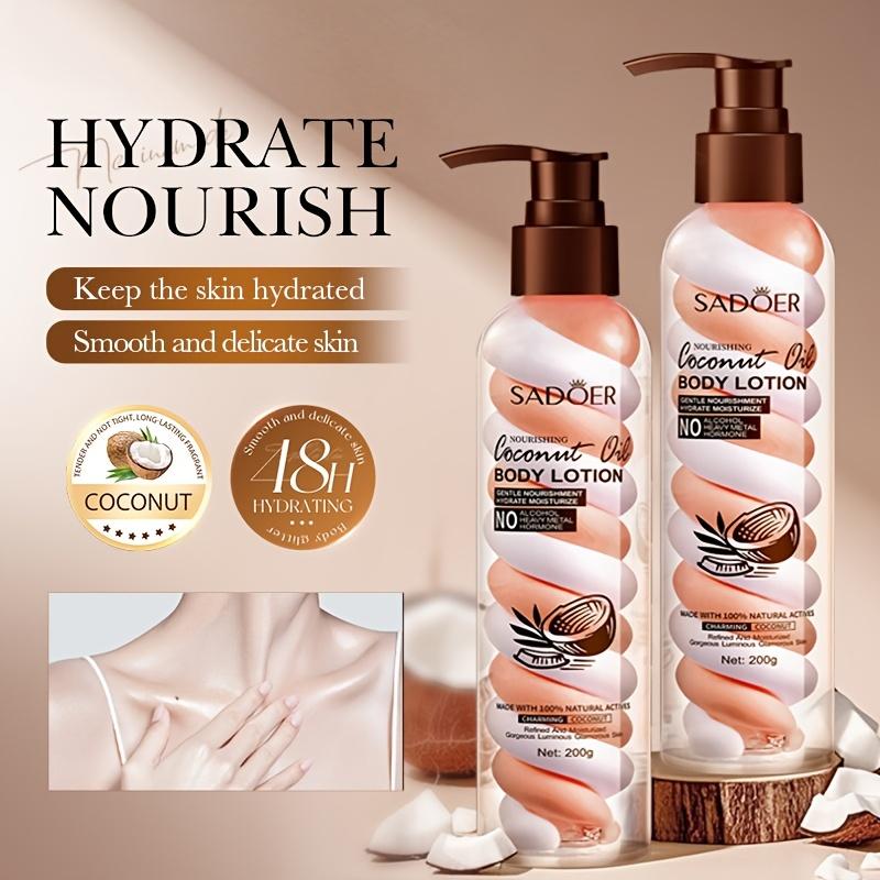 Coconut Oil Nourishing Marshmallow Scented Body Lotion for Autumn and Winter Deep Hydration