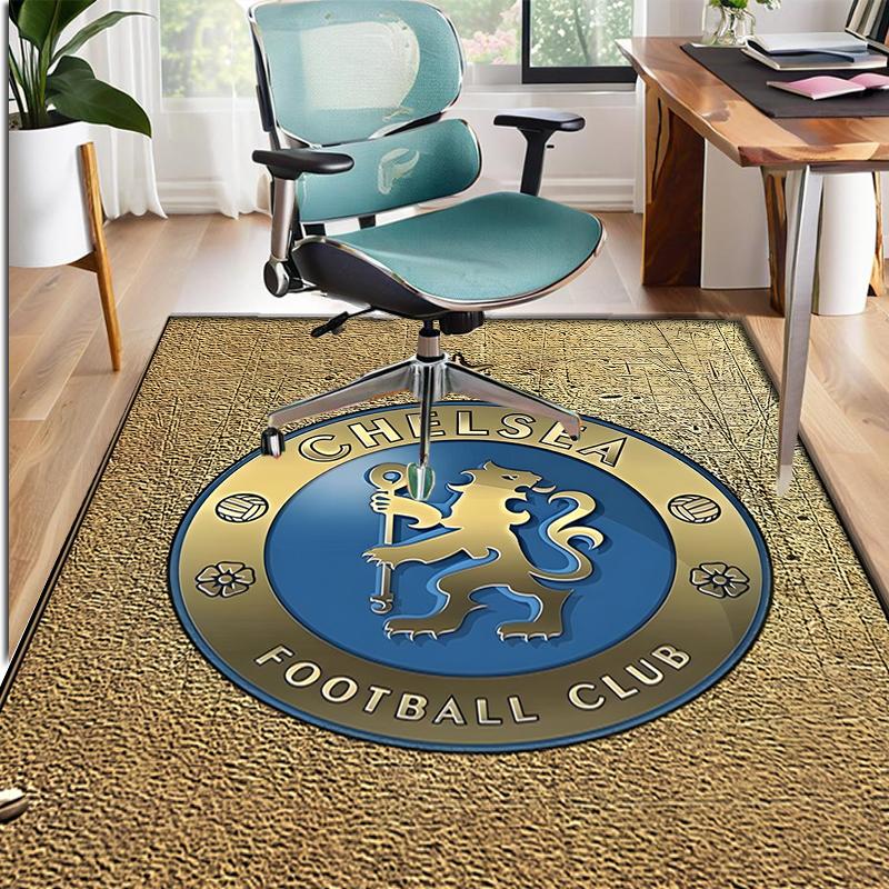 Chelsea F.C Muster Teppich, Innen-/Außenmatte, für Picknick, Spielzimmer, Schlafzimmer, Büro, Wohnzimmer, Heimdeko Teppich, Geburtstagsgeschenk
