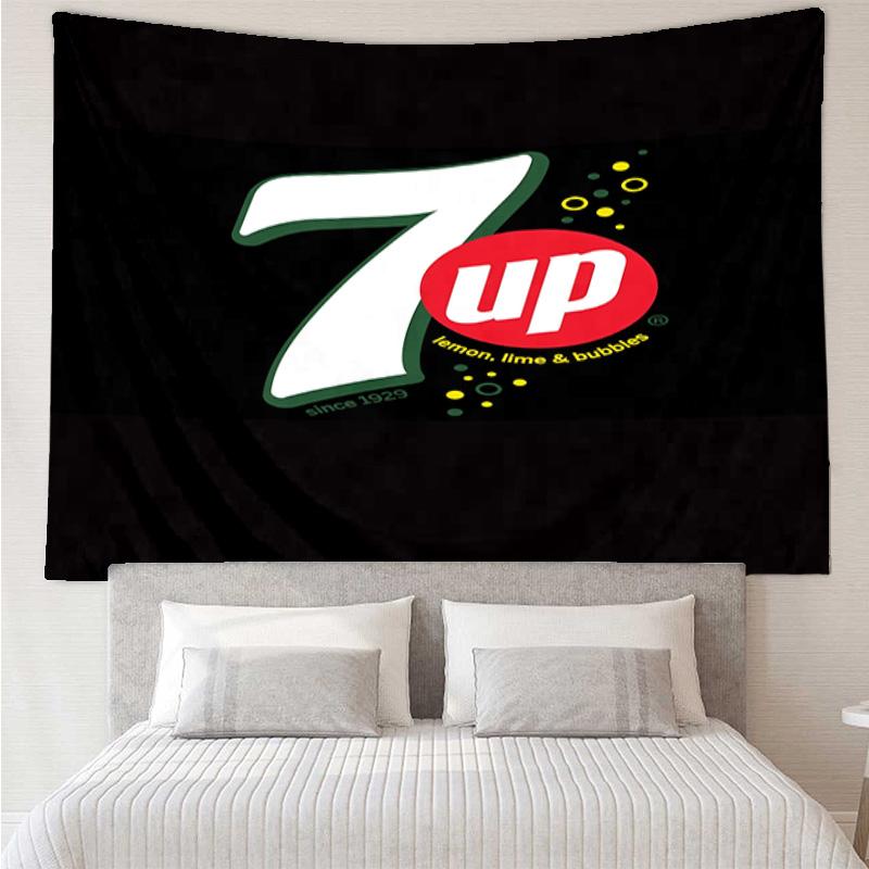 Refreshing 7-up On A Hot Day Tapestry Room Decoration Wall Hanging for Living Room Bedroom, Dormitory, Birthday and Christmas Gifts