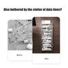 8 Grids Clear Plastic Cable Storage Box Data Cable Storage Container Save Space Cable Management
