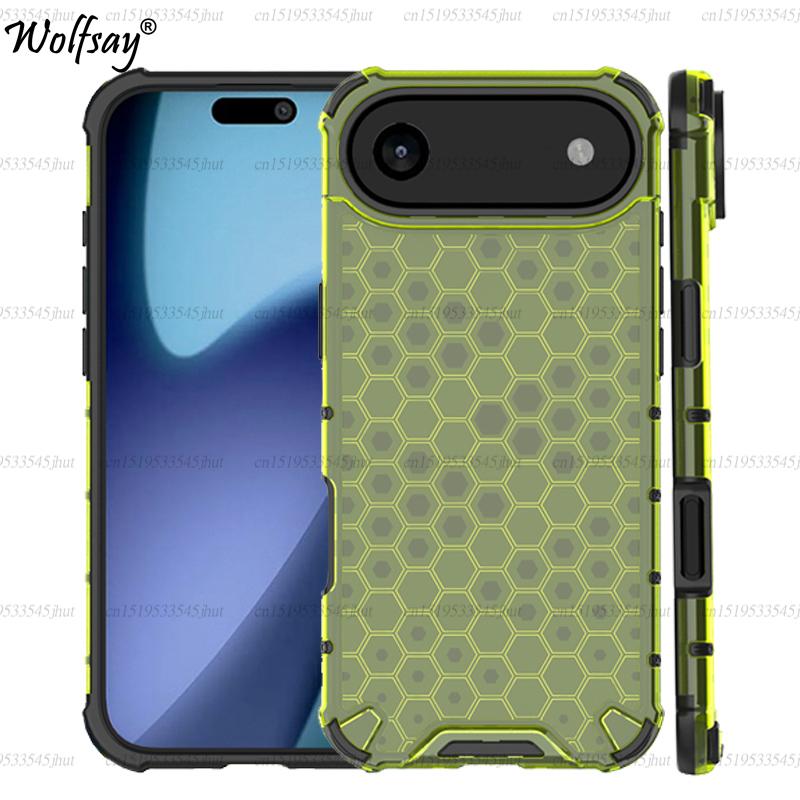 Shockproof Transparent Case For iPhone 17 Air Honeycomb Armor Back Case iPhone 17 Air Case Cover For iPhone 17 Air 17 Pro Max