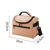 Lunch Box Lunch Bag Tote Cooler Portable Outdoor Picnic Office School Insulation Bag Keep Warm with Shoulder Strap