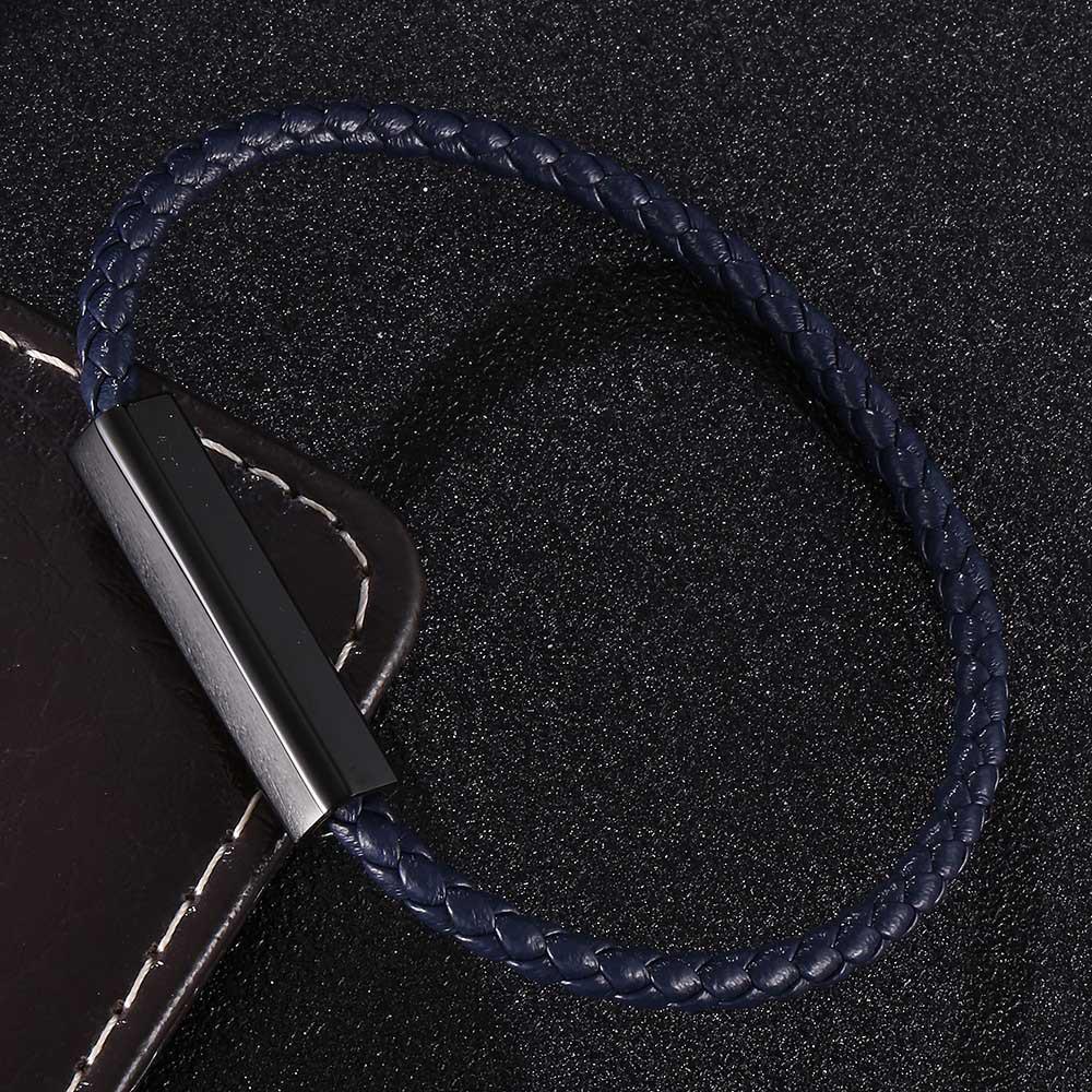 Exquisite Korean-Style Couple Bracelet with Laser Engraving