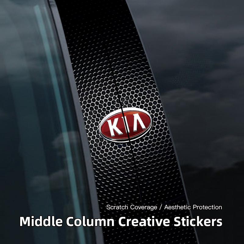 MTDY7 2 PCS Car B Pillar Sticker Car Center Pillar Decoration Decal for Kia Sportage Ceed Picanto Rio ProCeed Niro 5 3 4 K7 K5 K8 K3 R