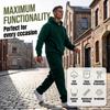 Men's 2-Piece Outfit Set, Hooded Sweatshirt and Cargo Straight Leg Pants, Casual Streetwear