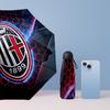 AC Milan Pattern Printed Mini 5 Folds 8 Ribs Compact Umbrella Windproof Waterproof Lightweight Portable Folding
