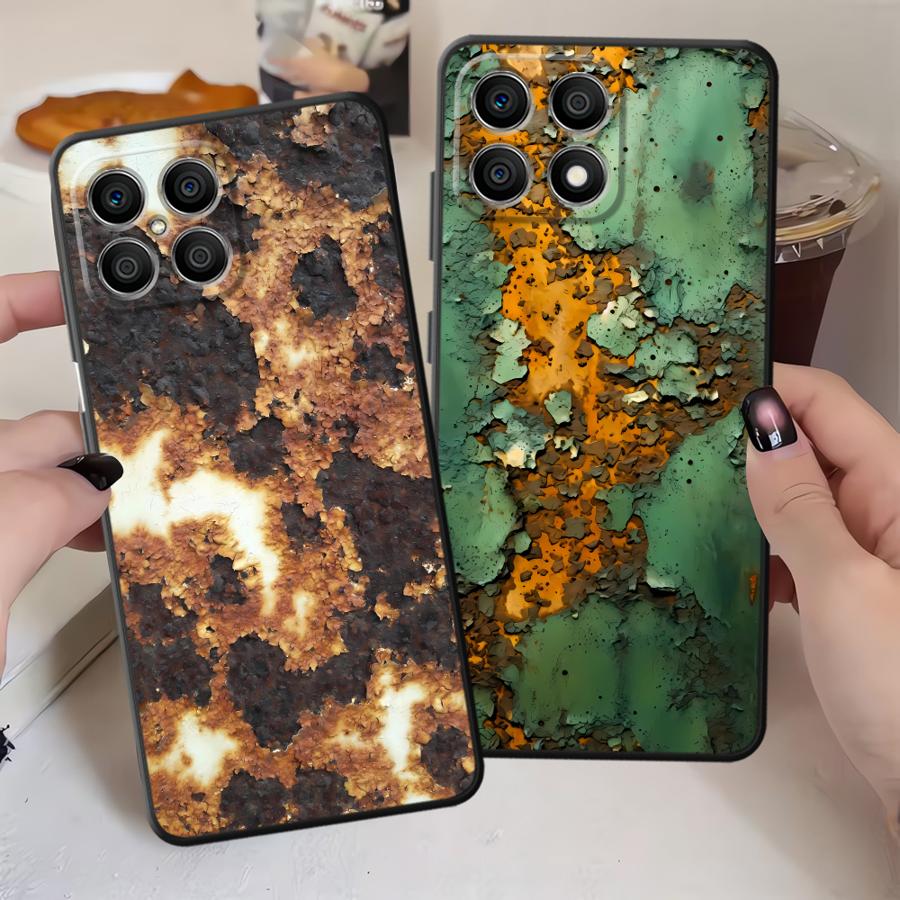 Retro Rust Design Soft Back Phone Cover Case for Honor X9c X7a X8 90 Lite X9 8X X7 70 X9a