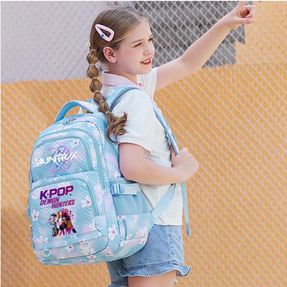 Anime Cute K-Pop Printed Backpack Student Teenager Bookbag for Boy Girl Schoolbag Kid Gift Women Large Capacity Travel Bag Mochila Escolar Rucksack