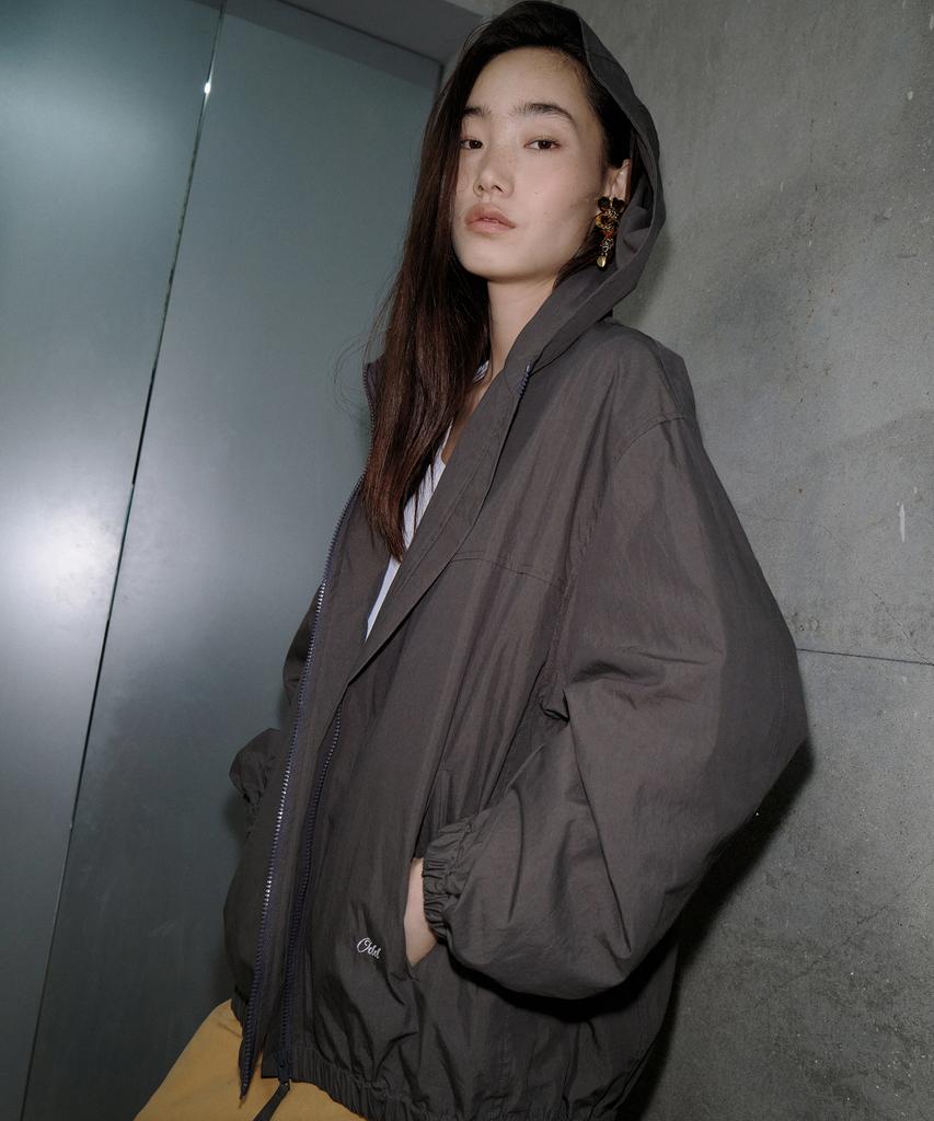 ODDCAROL Milo Hood Jumper_Chacoal