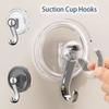 New Bathroom Kitchen Suction Cup Hooks Traceless Adhesive Hang Towels/Clothes Shower Hooks Reusable Clothes Hook