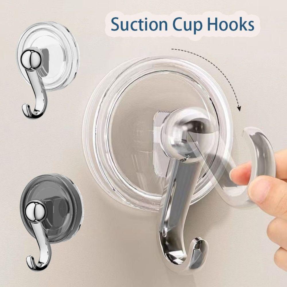 Hang Towels/Clothes Suction Cup Hooks Traceless Adhesive Storage Hanger Fashion Shower Hooks