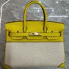 Cowhide with Canvas Platinum Bag New Trend Handbag Fashion Women's Bag Women's Bag