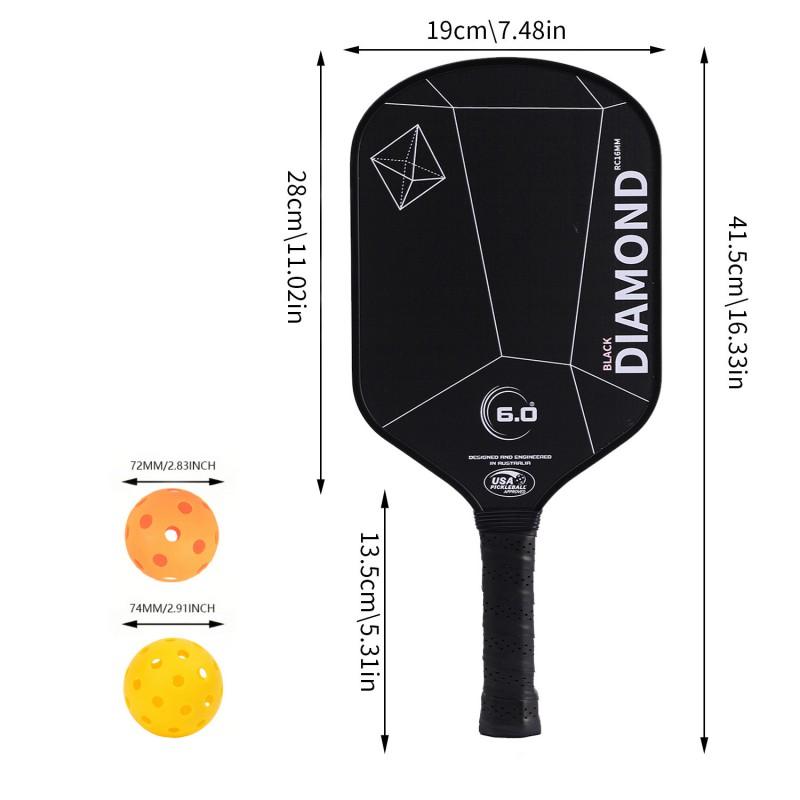 Toray T700 Carbon Fiber Pickleball Paddle Set Competition Grade Rough Grip Professional Sports