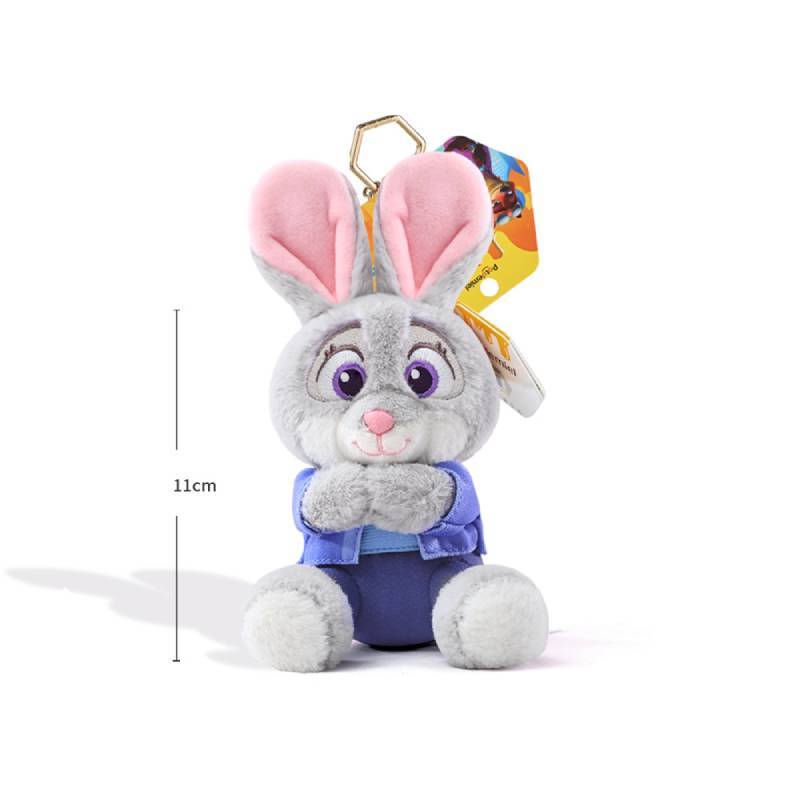 Zootropolis Judy Nick Fox Plush Keychain Cute Backpack Charm For Girls