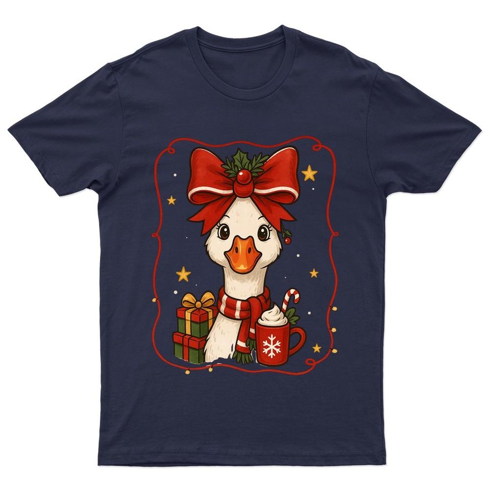 Christmas Duck Holiday Animal TShirt Unisex Gift Retro Seasonal Funny Xmas