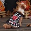 Dog Dress Spooky Evil Eye Print Pet Dress Halloween Party Costume for Cats Dogs Funny Comfortable Clothes Festive Attire