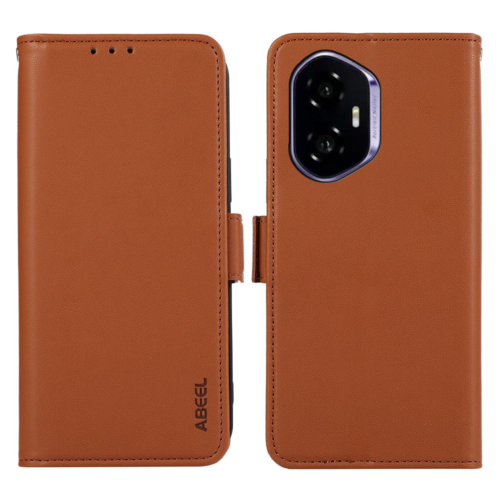 ABEEL For Honor 400 5G (Global) Case Leather Phone Cover with RFID Blocking Wallet
