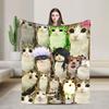Funny Alt Meowl Cat Meme Kitten Blanket Comfortable Throw Blanket Winter Boy Girl Bedroom Travel Office Bedspread