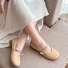 Fashion Women's Shoes French Style Single Shoes Soft Bottom High Heels Small Leather Shoes 2024 New Style Joyful Thick Bottom Anti-slip